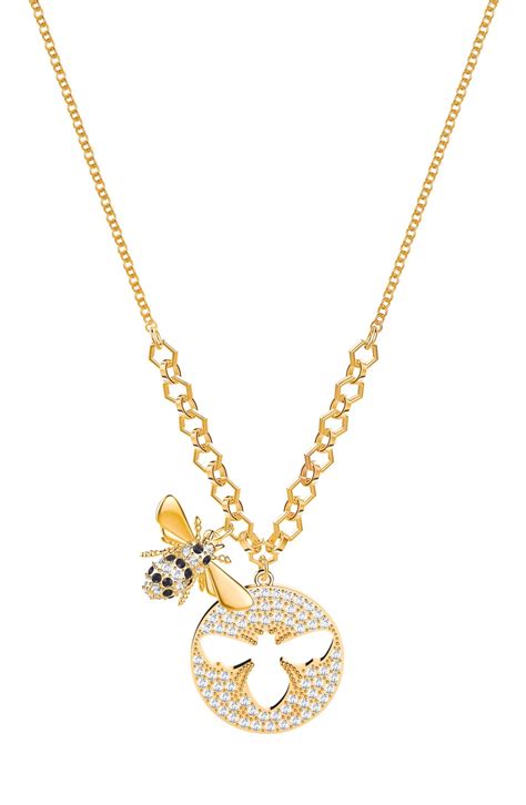 swarovski bee necklace